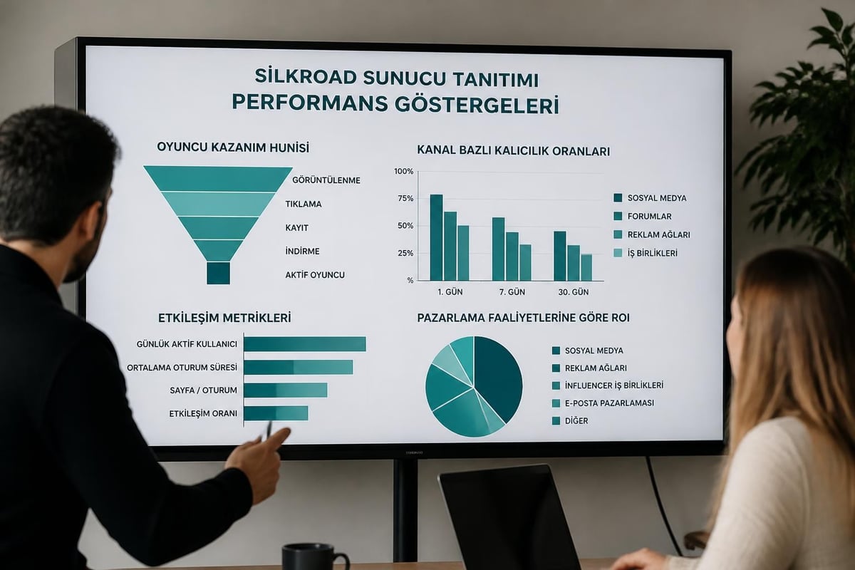 Silkroad tanıtım metrikleri dashboard