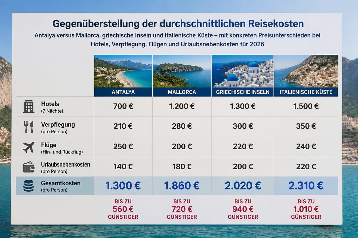 Preisvergleich Türkei-Urlaub
