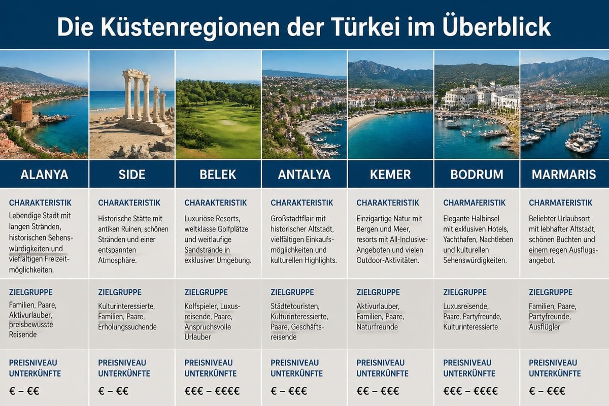 Türkei Regionen Vergleich