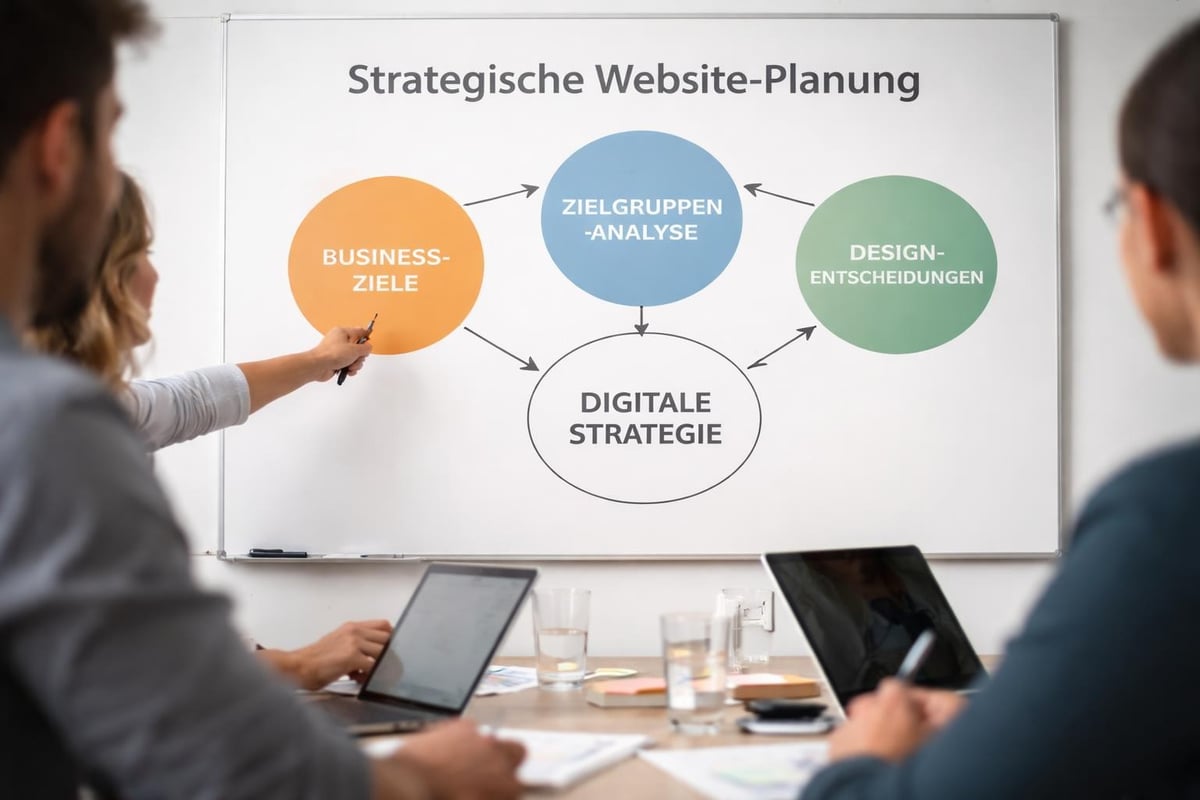 Website-Strategie Konzept