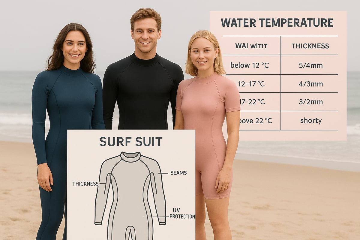 Surfsuit-Auswahl nach Bedingungen: Temperatur, Einsatz & Stil
