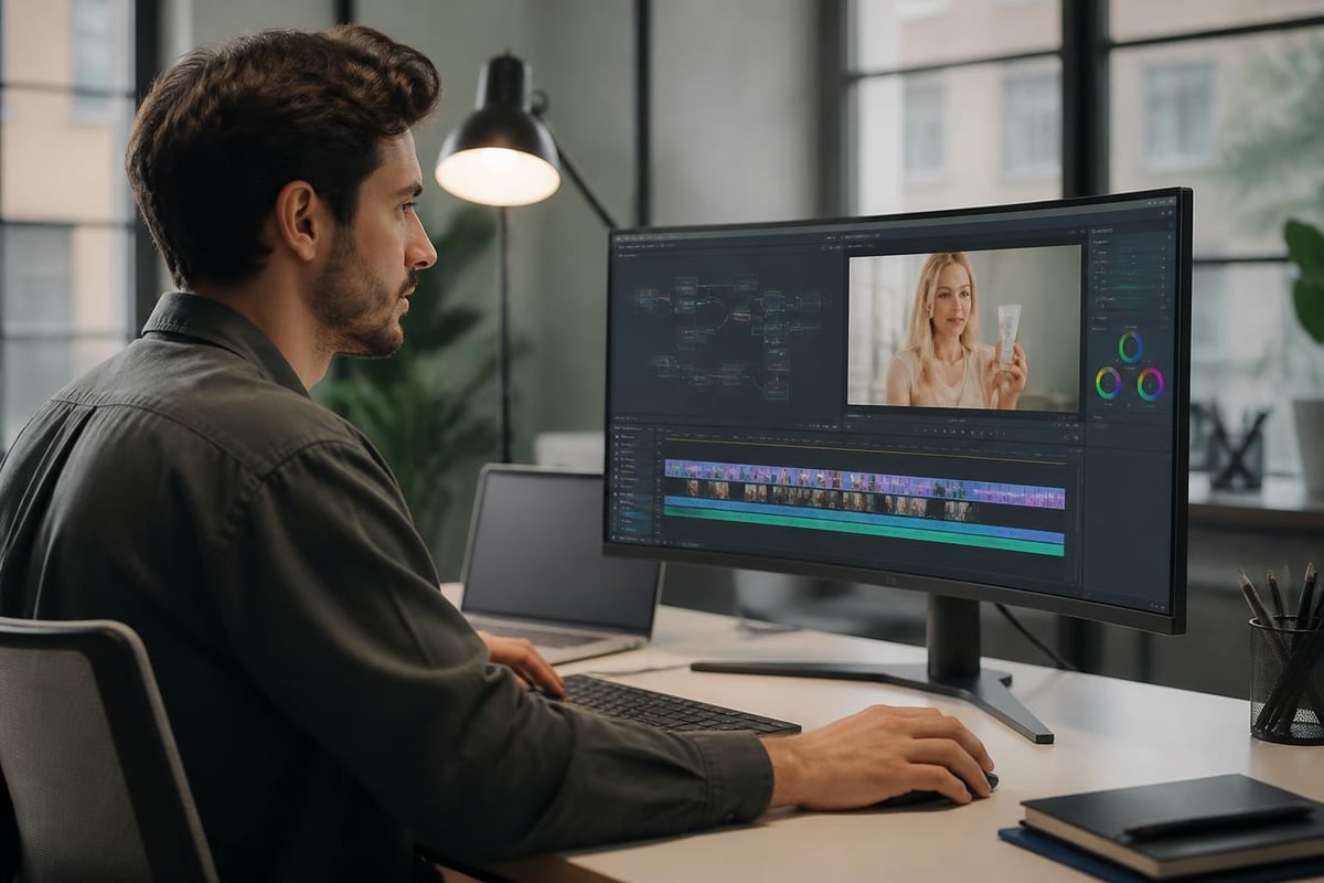 AI video generation technical process