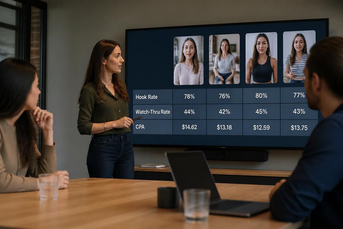 AI video ad performance metrics