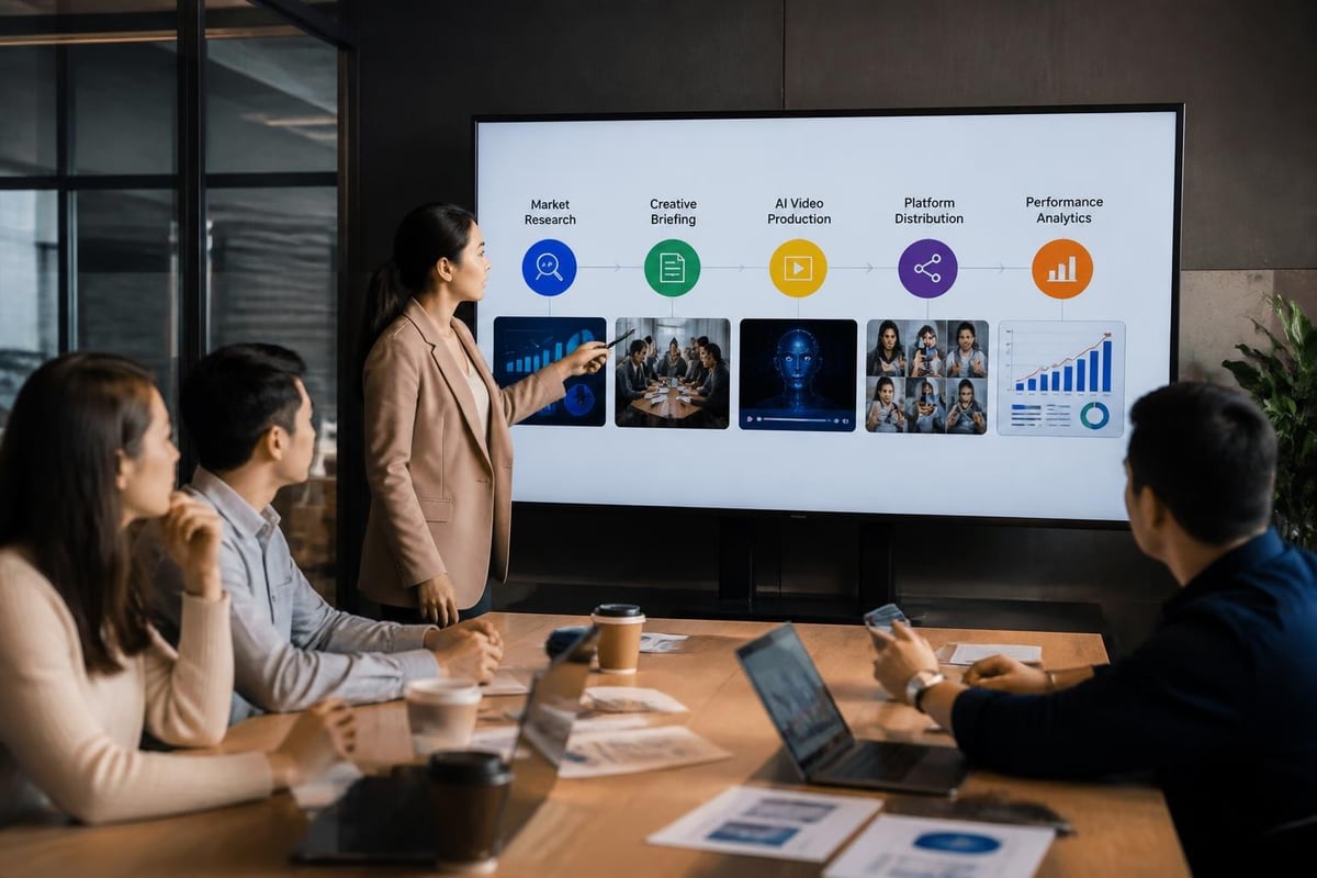 AI video marketing workflow integration