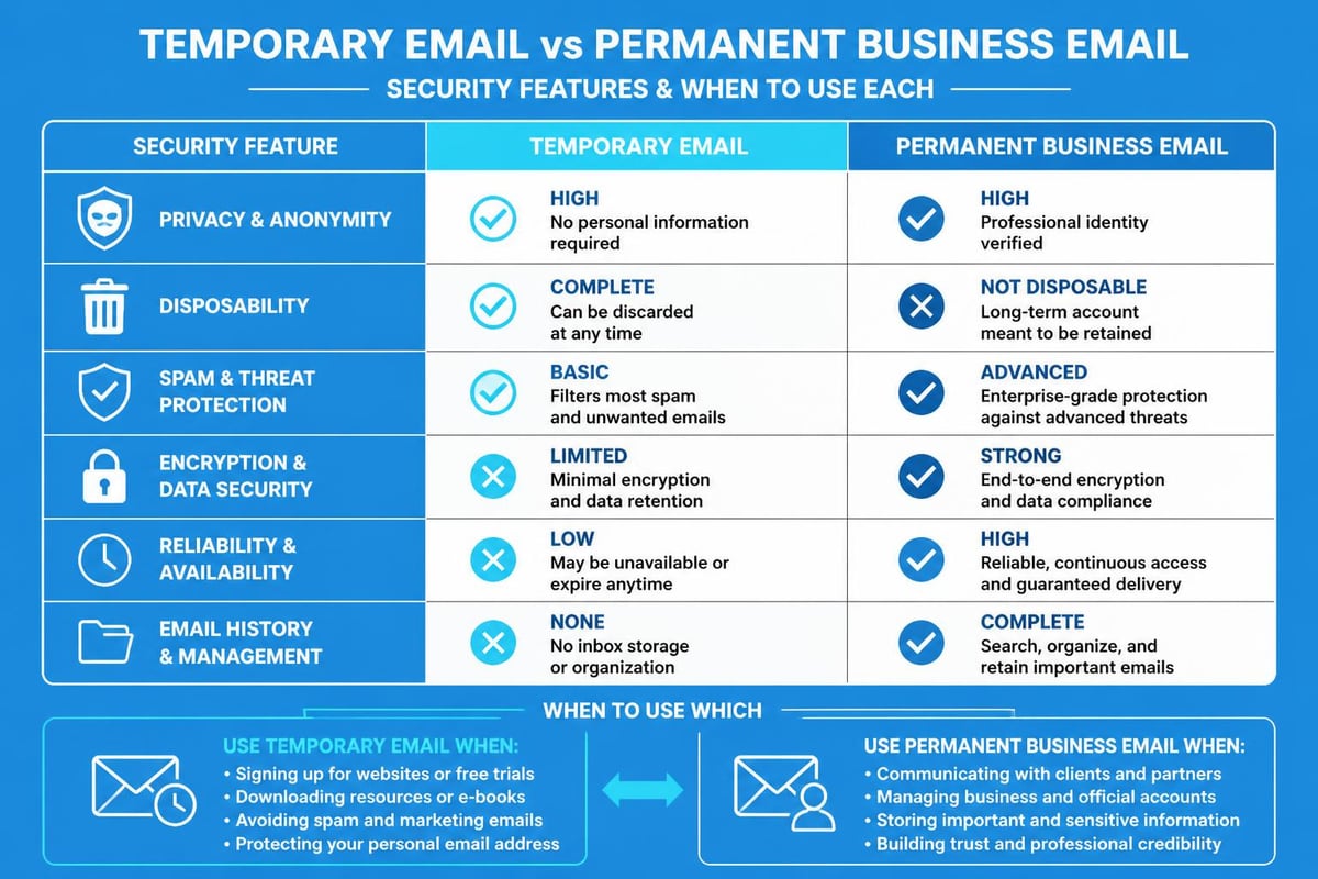Email security comparison