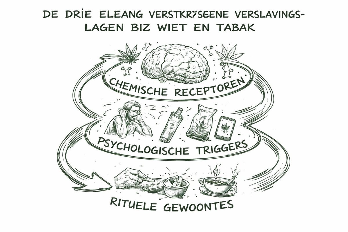 Drie verslavingslagen bij gecombineerd gebruik