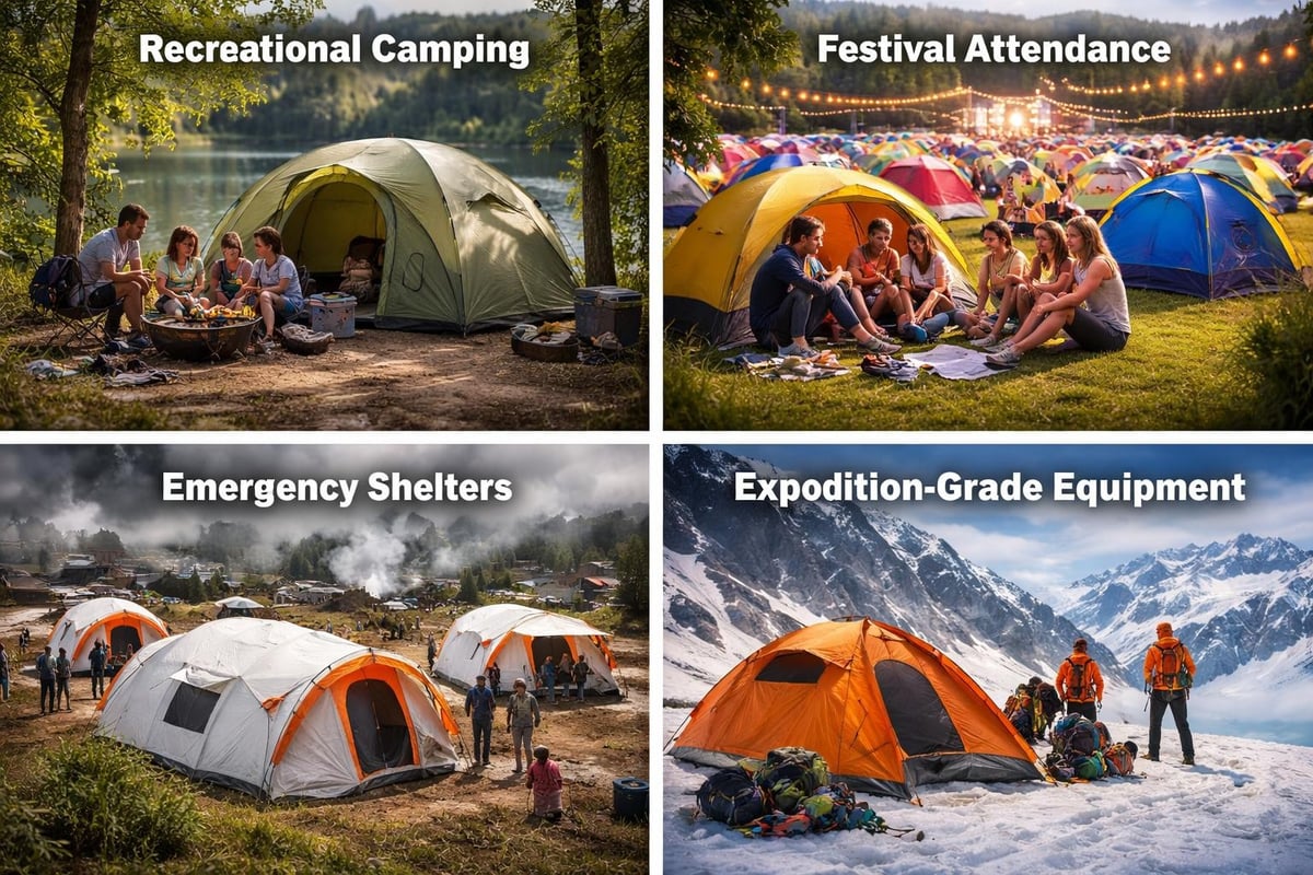 Australian tent market segments