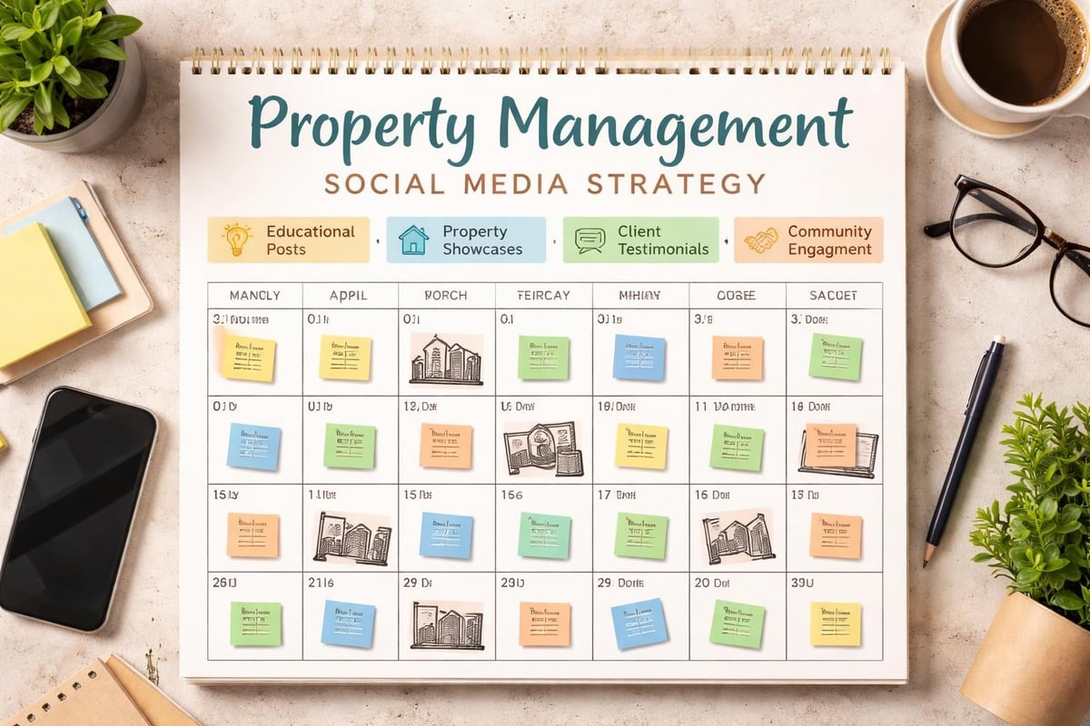 Social media content calendar