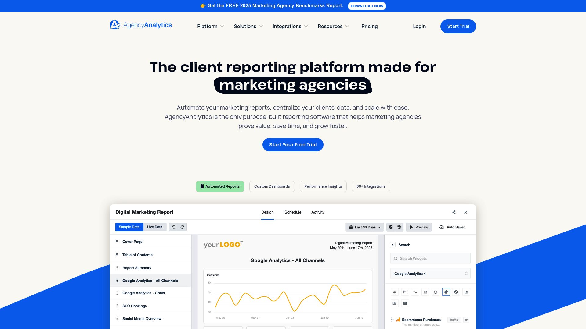 Top 9 Marketing Report Tools to Boost Results in 2025 - AgencyAnalytics