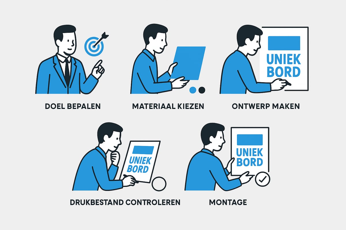 In 5 stappen naar jouw unieke bedrukte bord