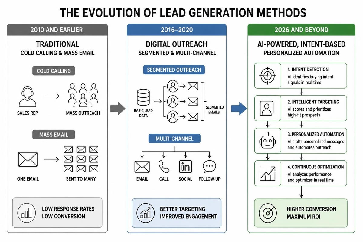 Lead generation evolution timeline