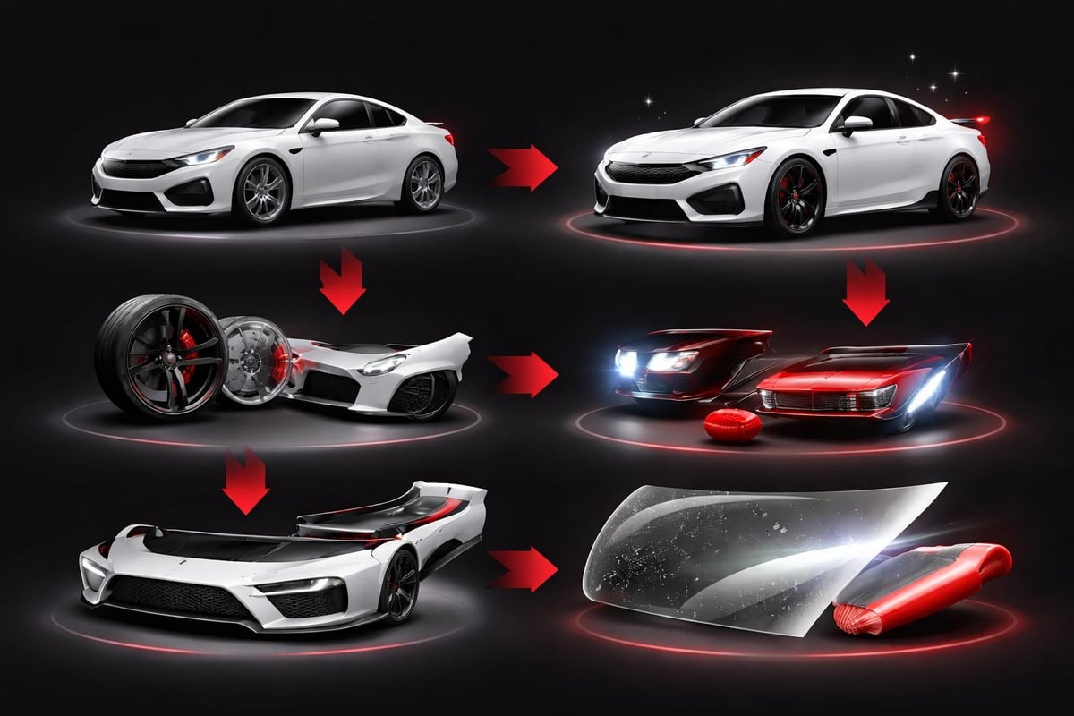 Visual transformation through modifications