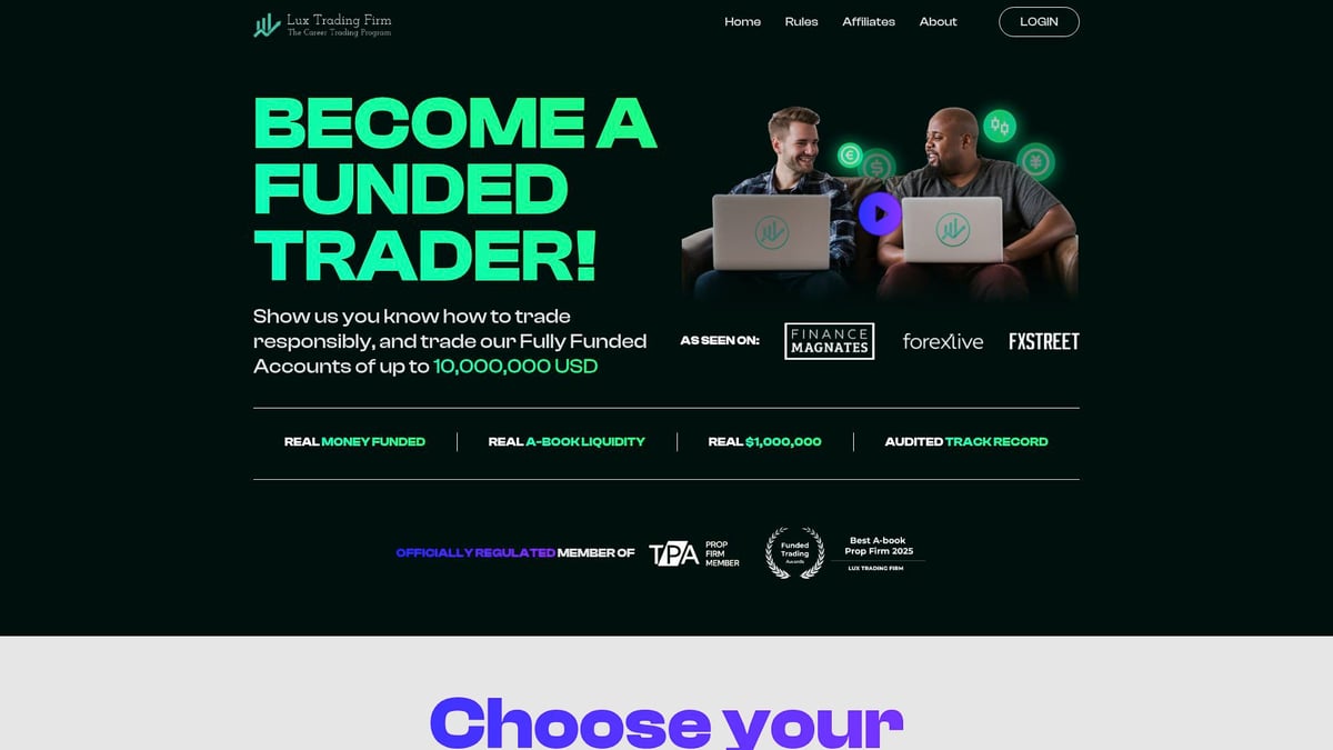 7 Best Free Funded Trading Account Options for 2026 - Lux Trading Firm Free Demo Contests
