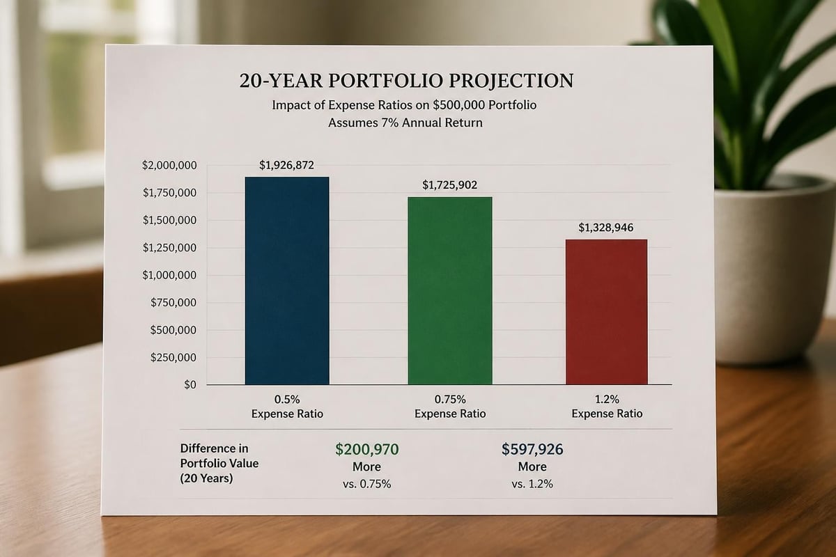 Fee impact comparison