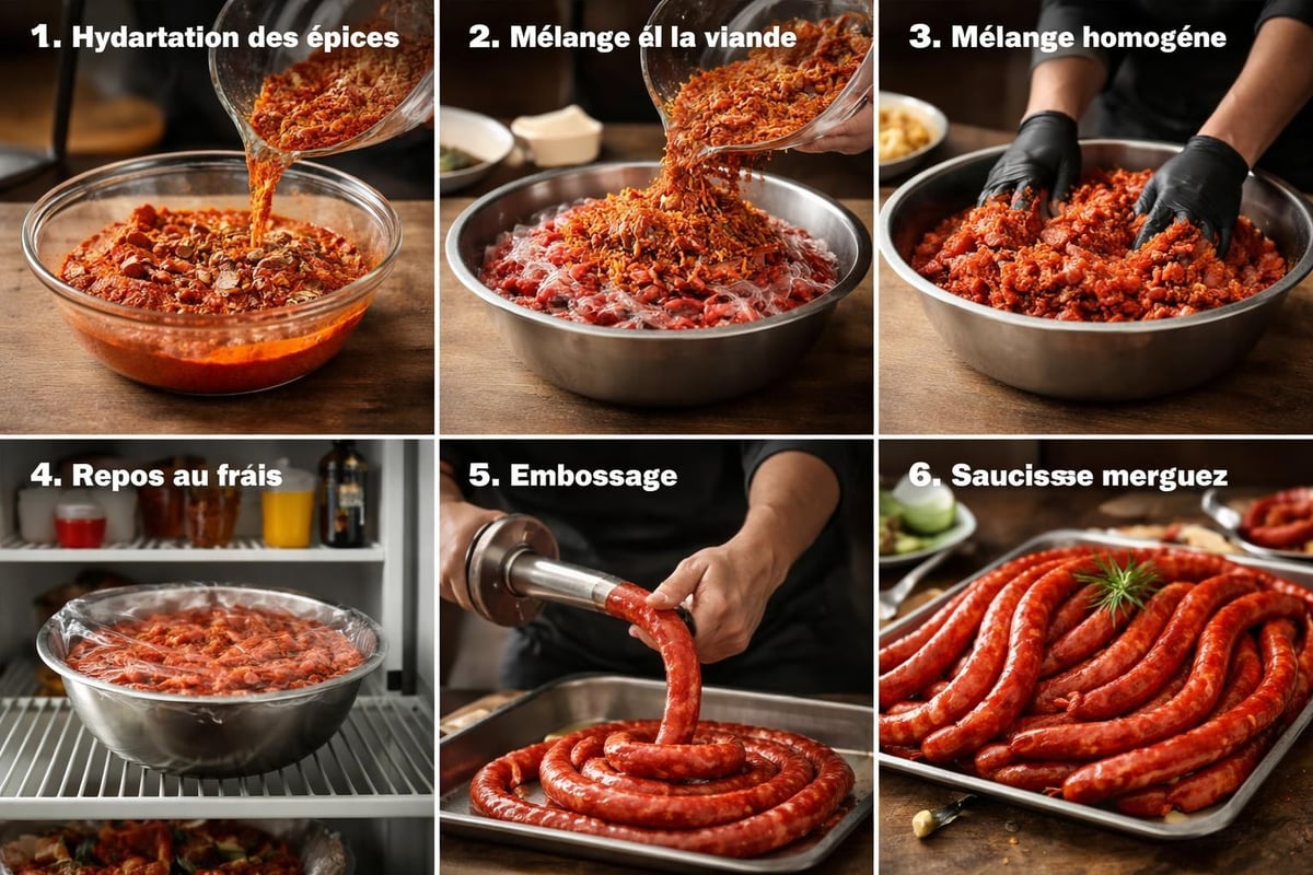 Processus d'incorporation des épices