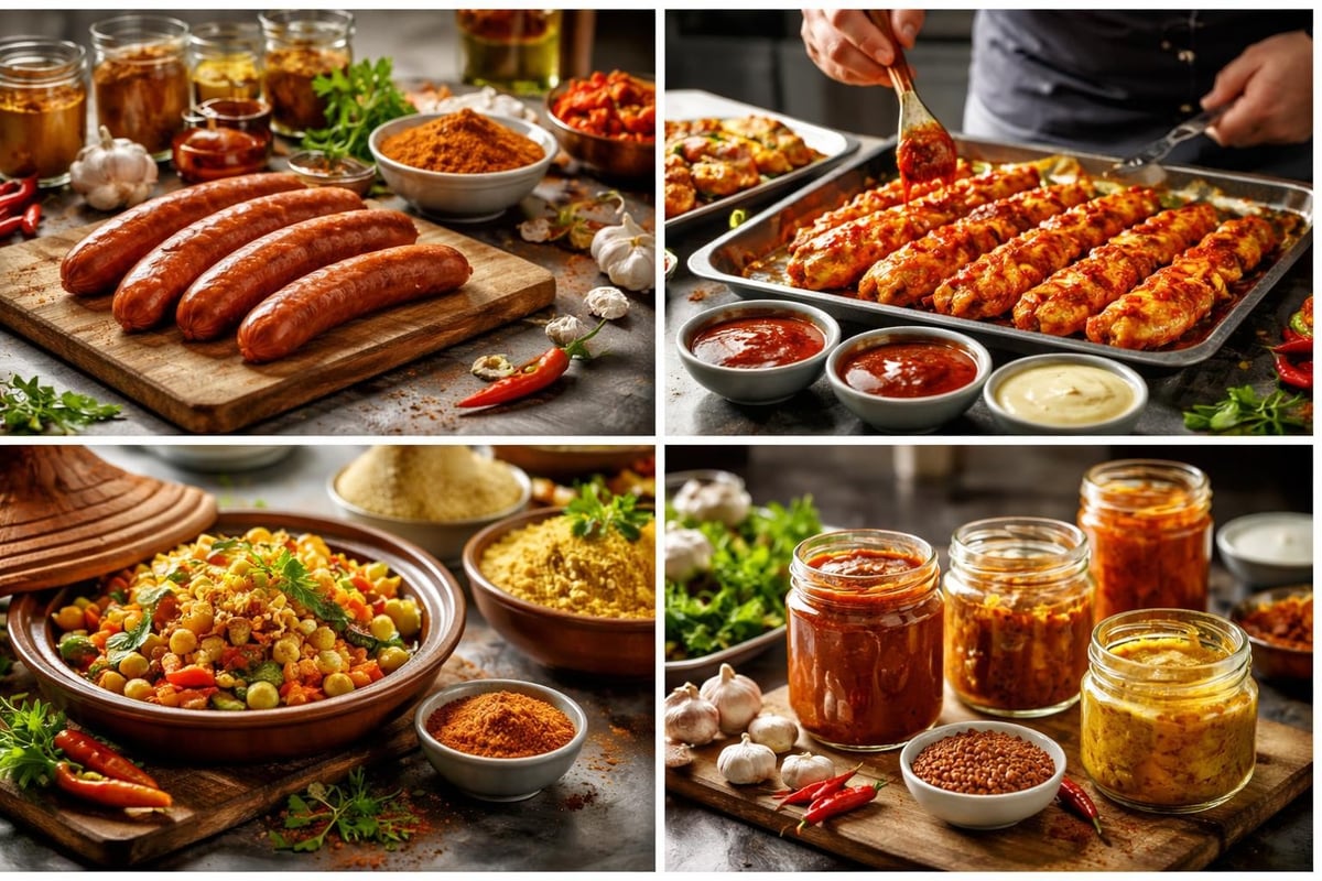 Applications culinaires diverses des épices