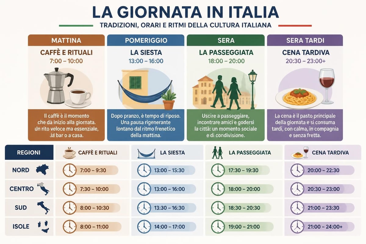 Italian daily rhythm and customs