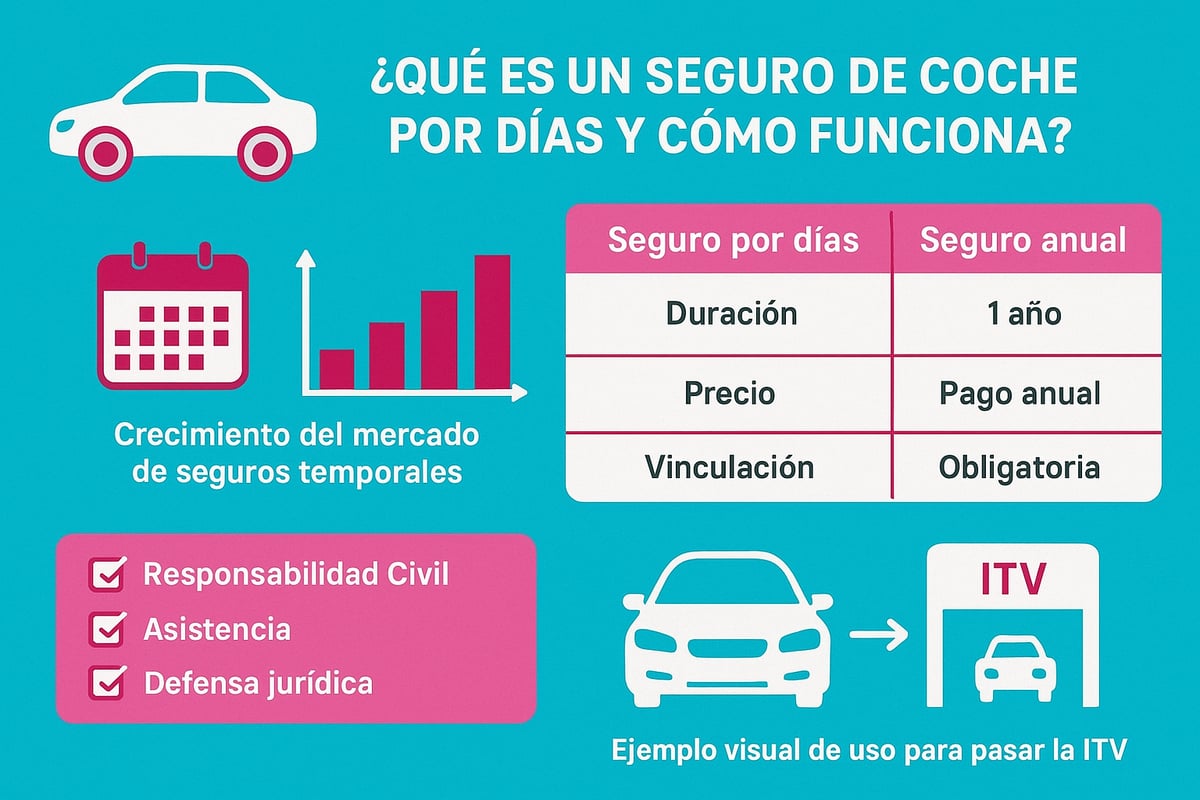 ¿Qué es un seguro de coche por días y cómo funciona?