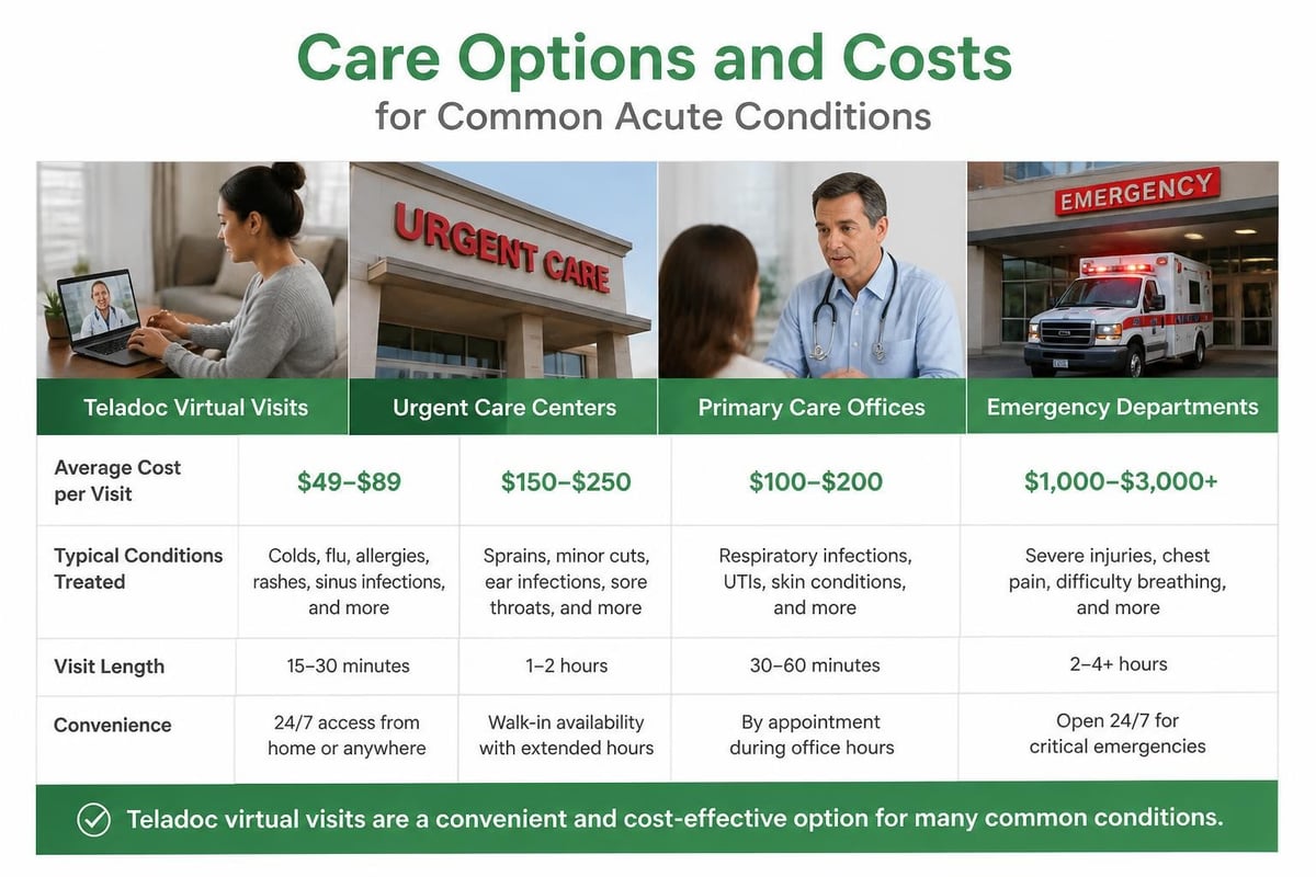 Teladoc pricing comparison