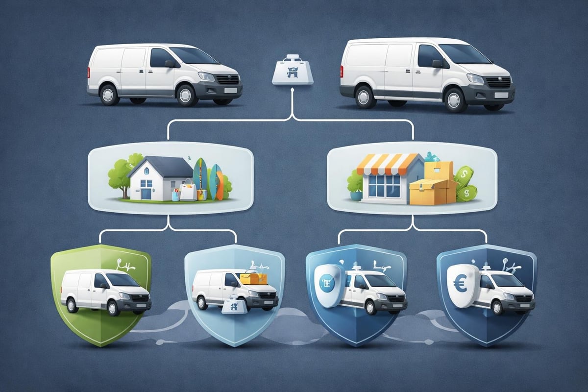 Tipos de furgonetas y clasificaci&oacute;n aseguradora