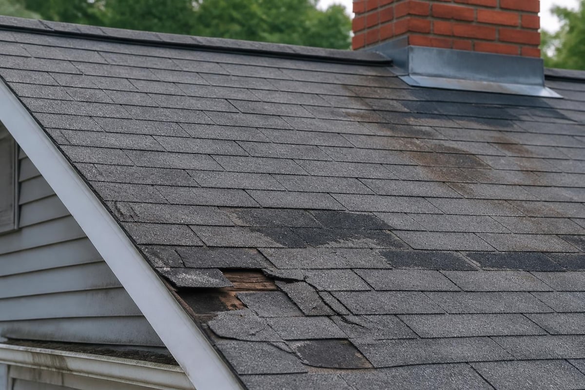Roof damage warning signs