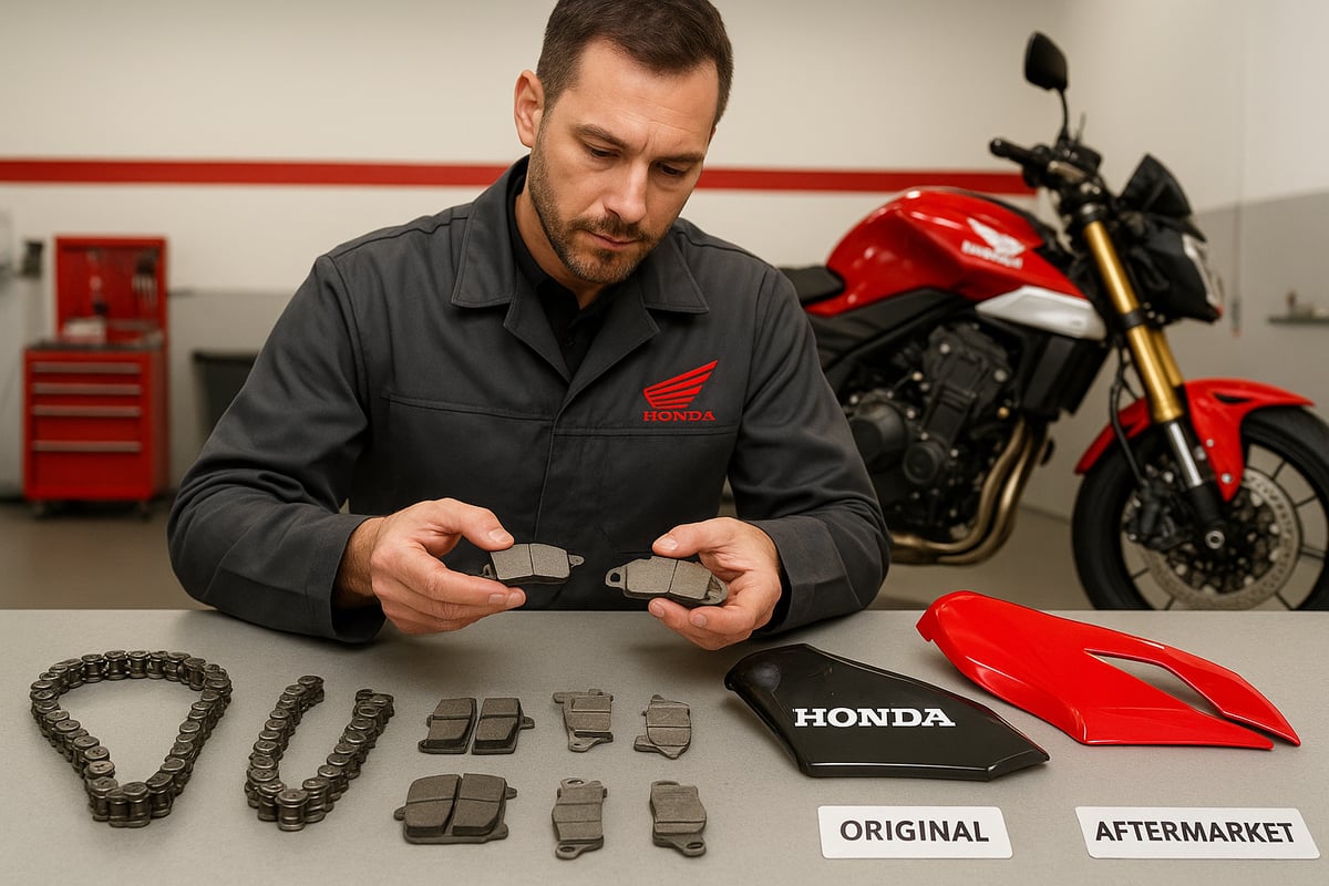Original vs. Nachbau: Was Sie bei Honda Motorrad Ersatzteilen beachten müssen