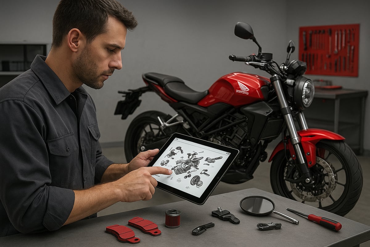 Schritt-für-Schritt Anleitung: So finden Sie die passenden Honda Motorrad Ersatzteile