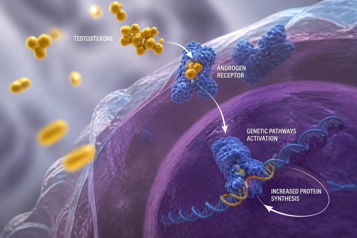 Testosterone receptor pathway