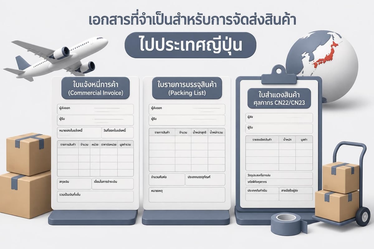 Customs documents for Japan