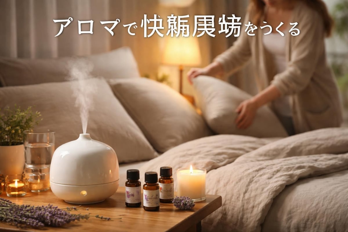 Essential oil diffuser bedtime routine