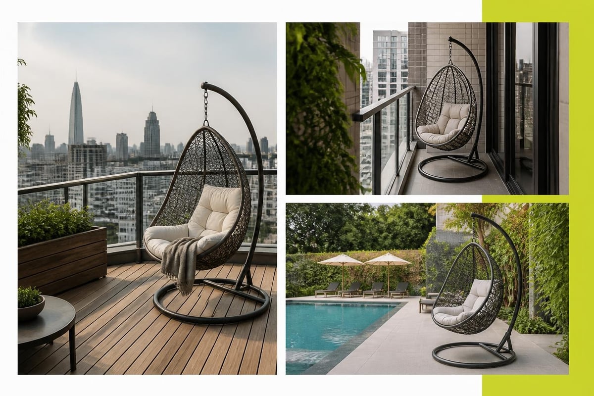 Swing chair placement options