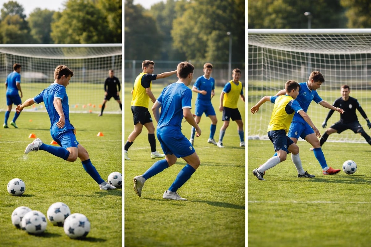 Soccer goal training methods