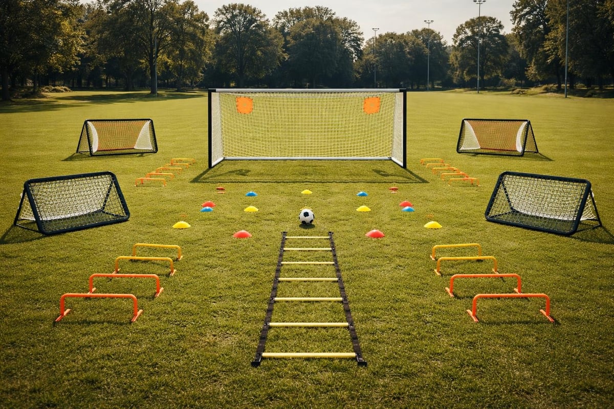 Goal scoring equipment setup