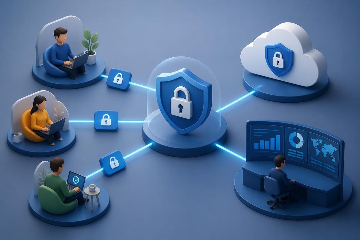 Remote work security layers