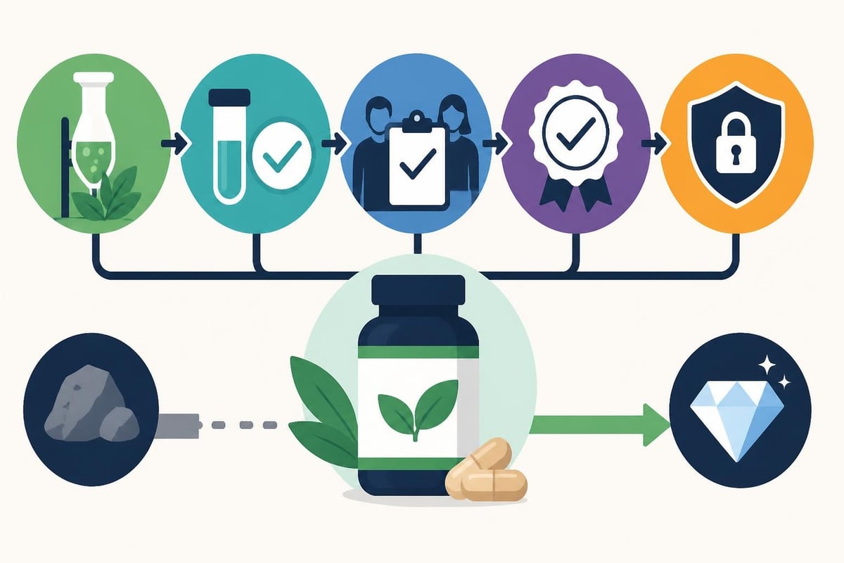 How branded supplement development differs from generic production