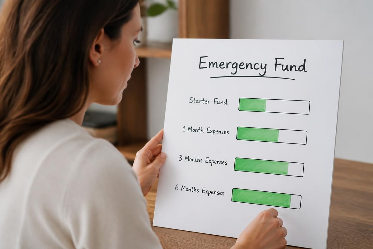 Emergency fund milestones