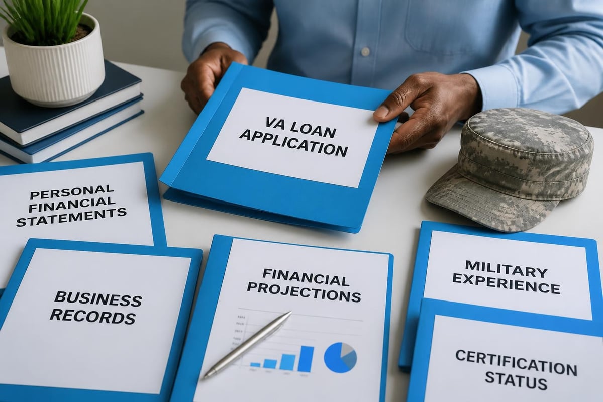 VA loan application components