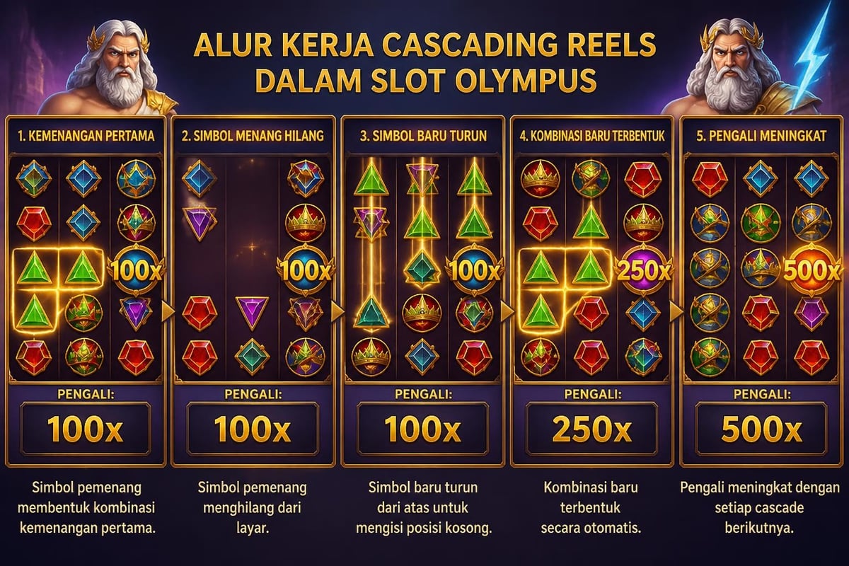 Mekanisme cascading reels slot Olympus