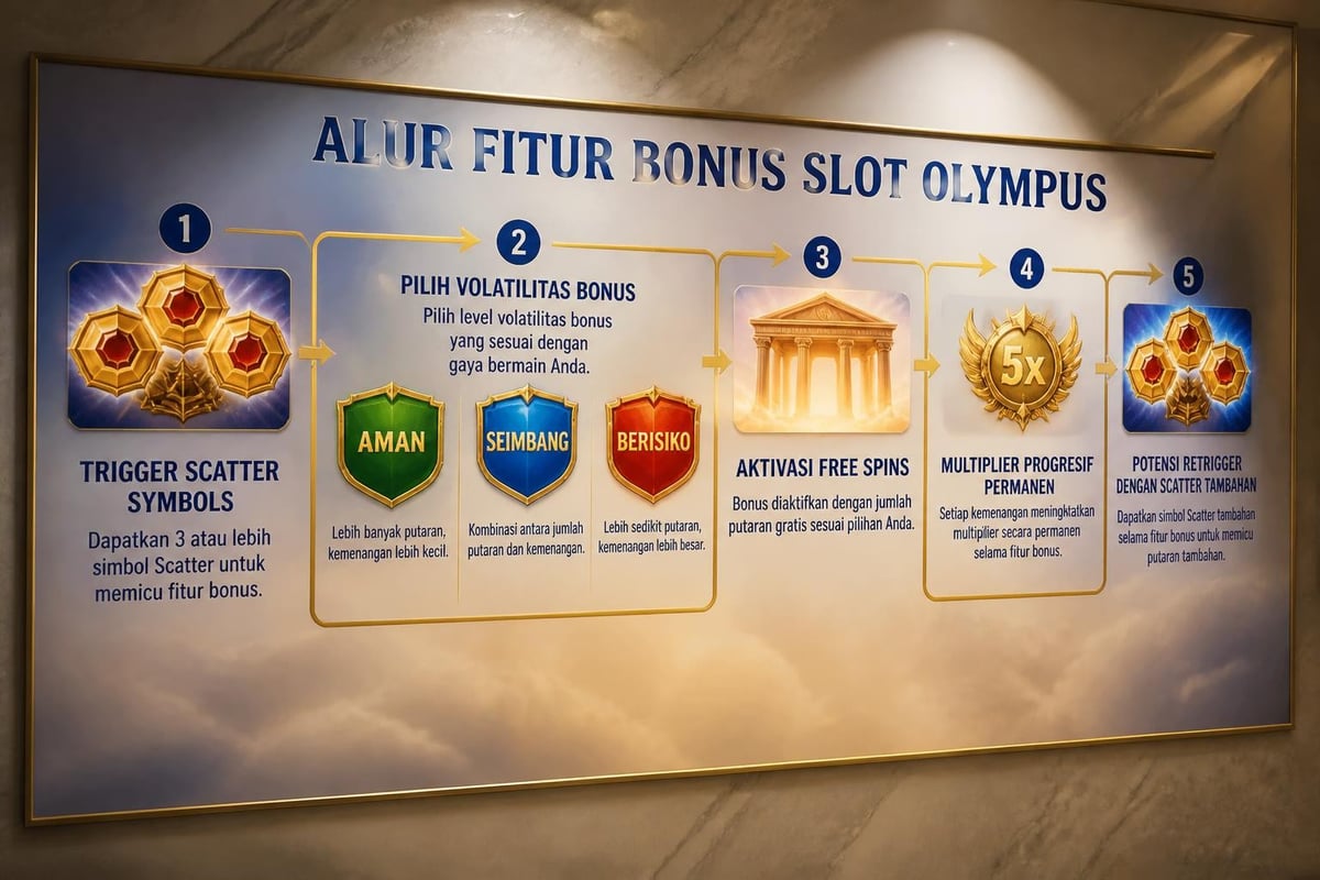 Struktur fitur bonus slot Olympus