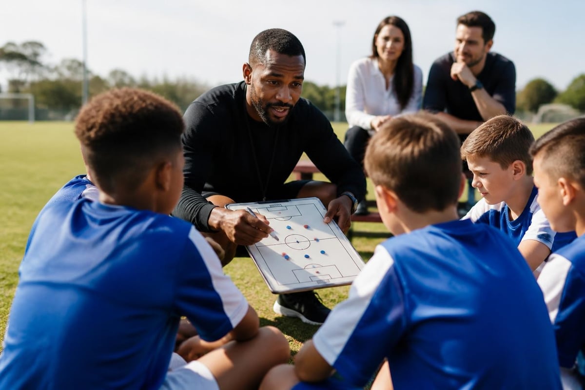 Complete football coaching academy program elements
