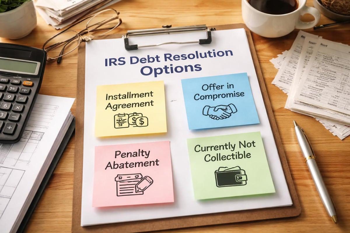 Tax debt resolution options