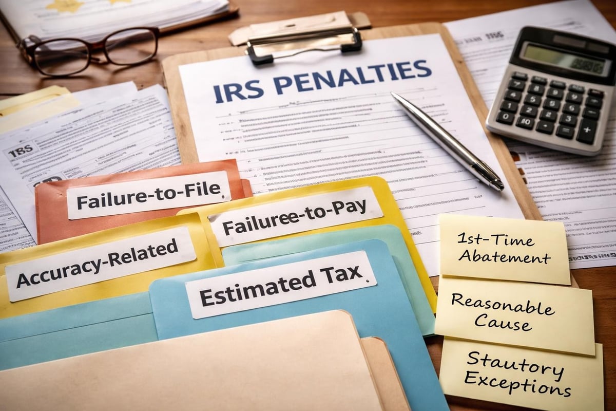 IRS penalty types and abatement