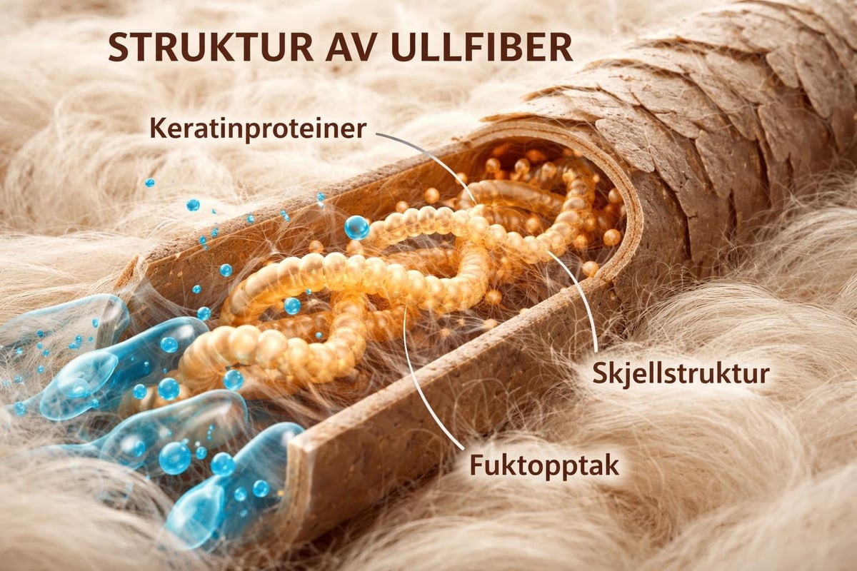 Ullfibers mikrostruktur