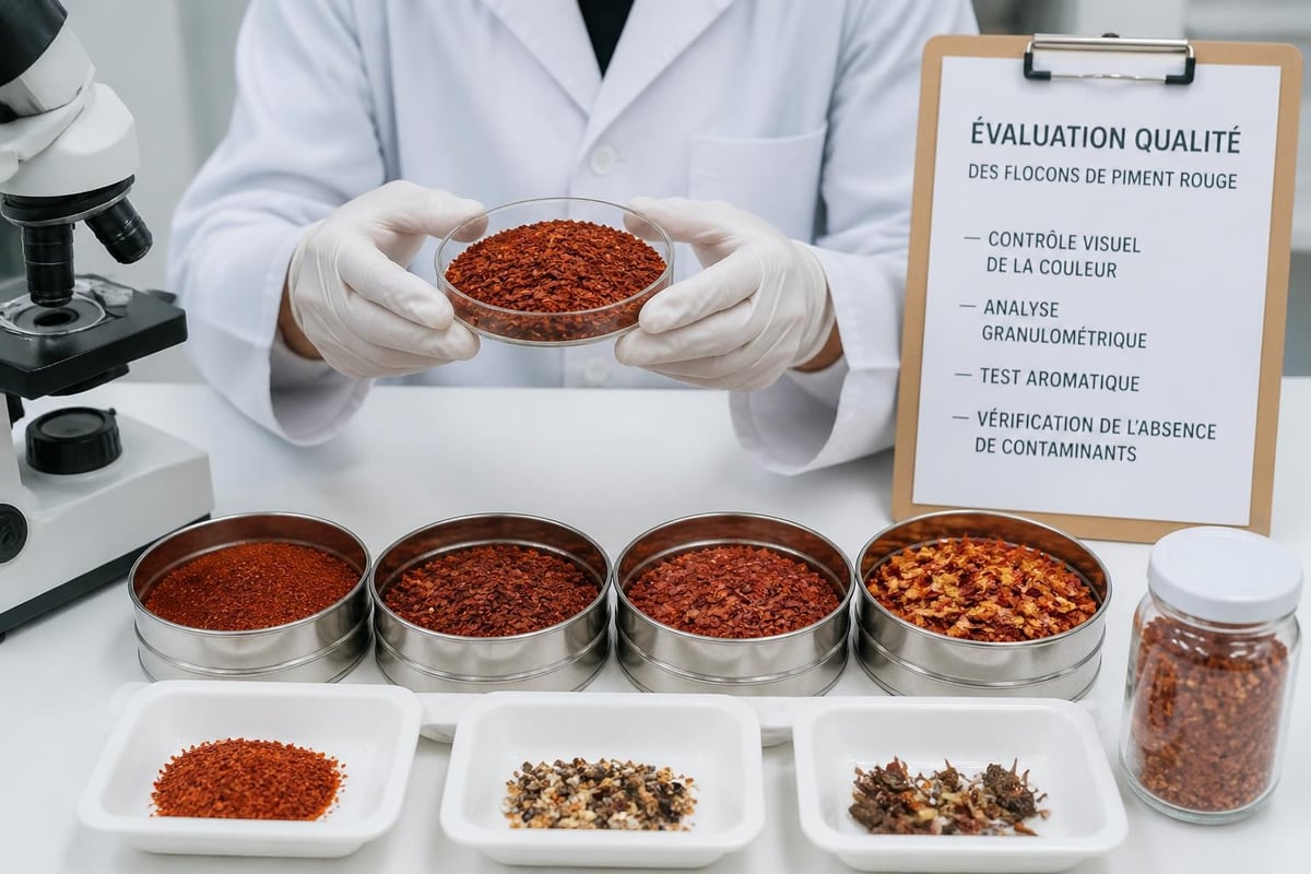 Critères de sélection des flocons de piment