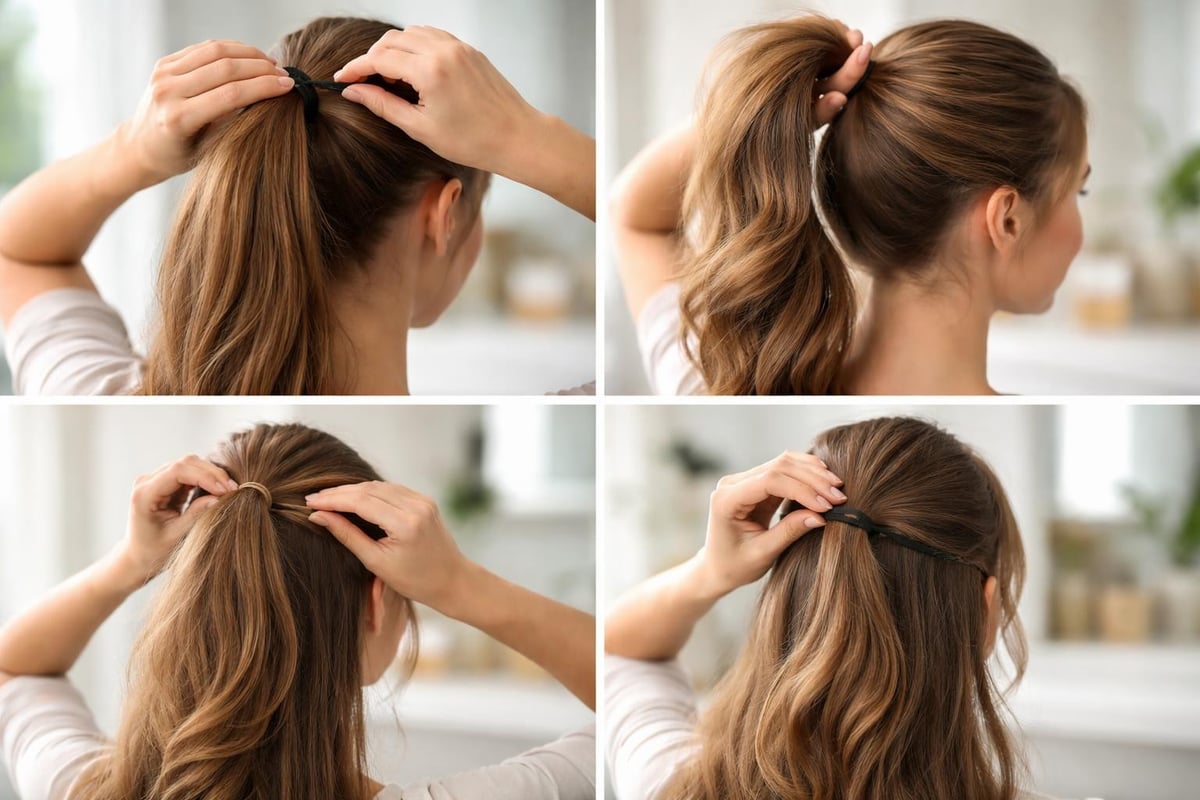 Hair band styling techniques ponytail and updo styles