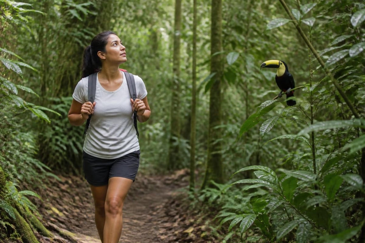 Jungle hiking wellness benefits