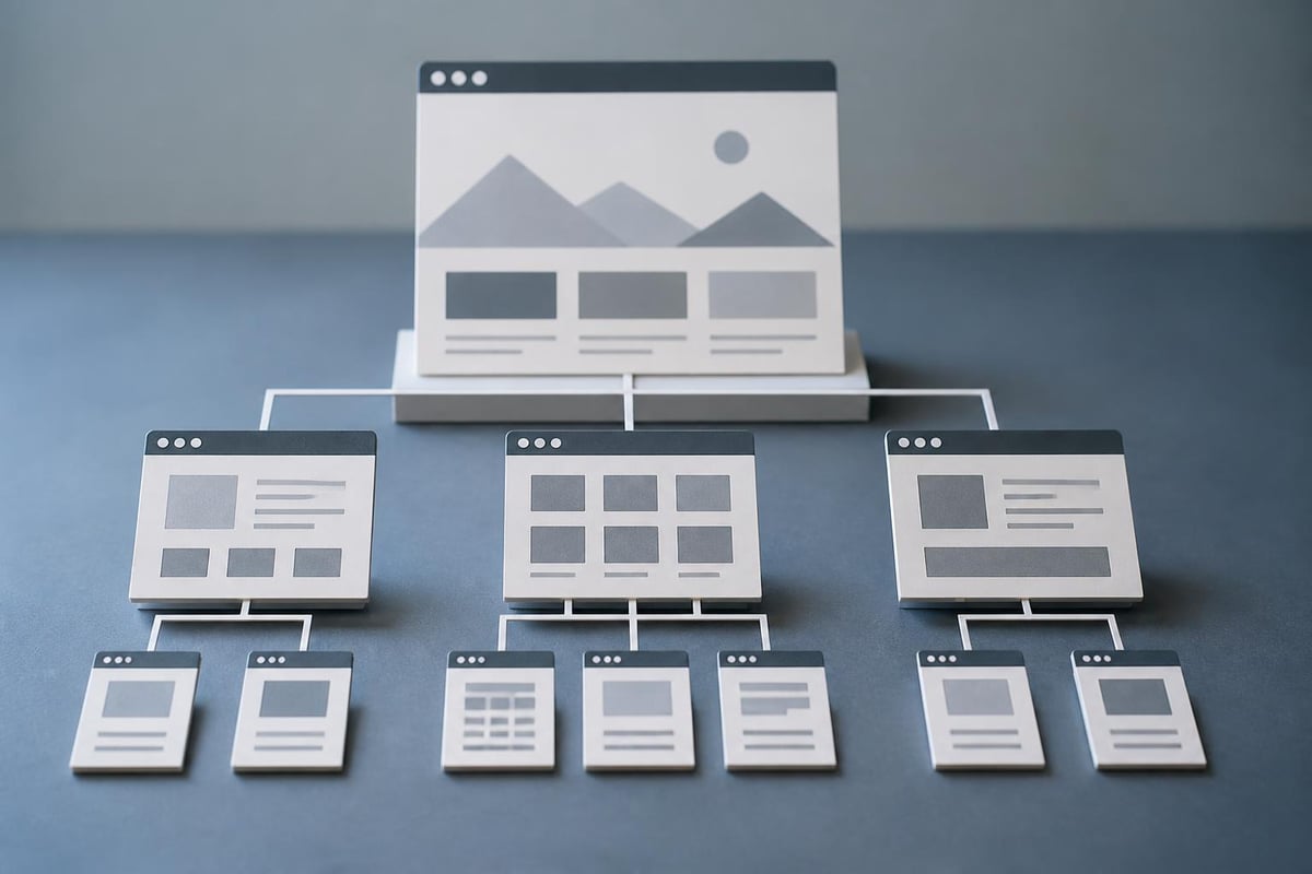 Webseite Website Hierarchie