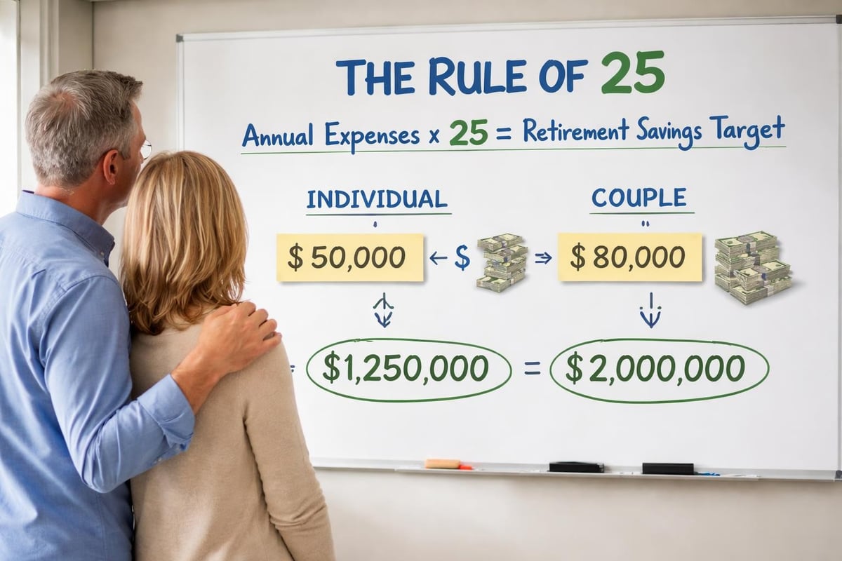 Retirement savings calculation framework