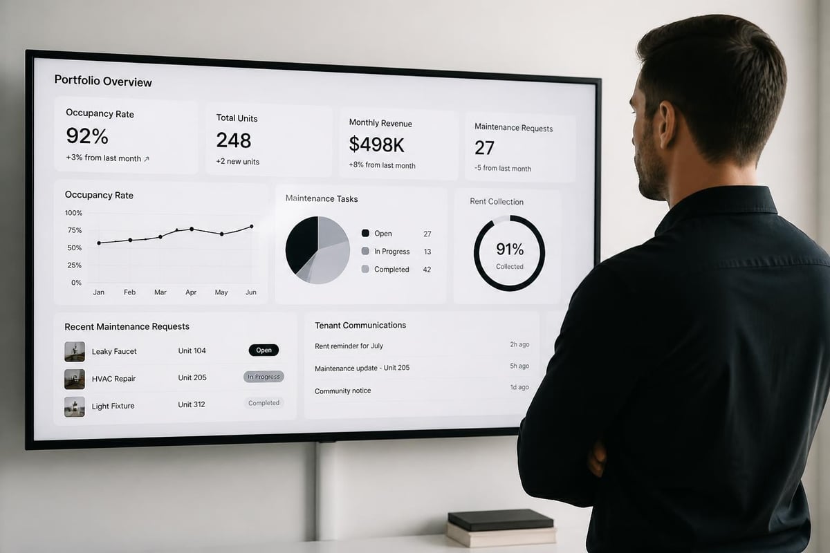 Digital property management dashboard