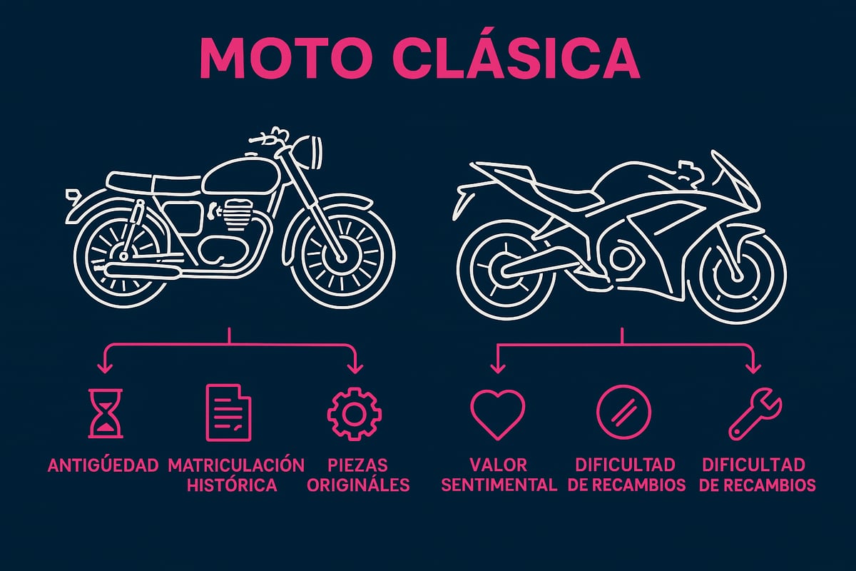 ¿Qué se considera una moto clásica y por qué necesita un seguro especial?
